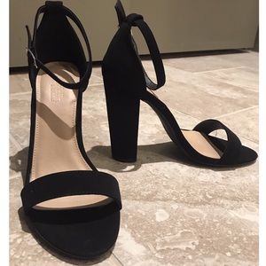 NEW block heels with ankle strap